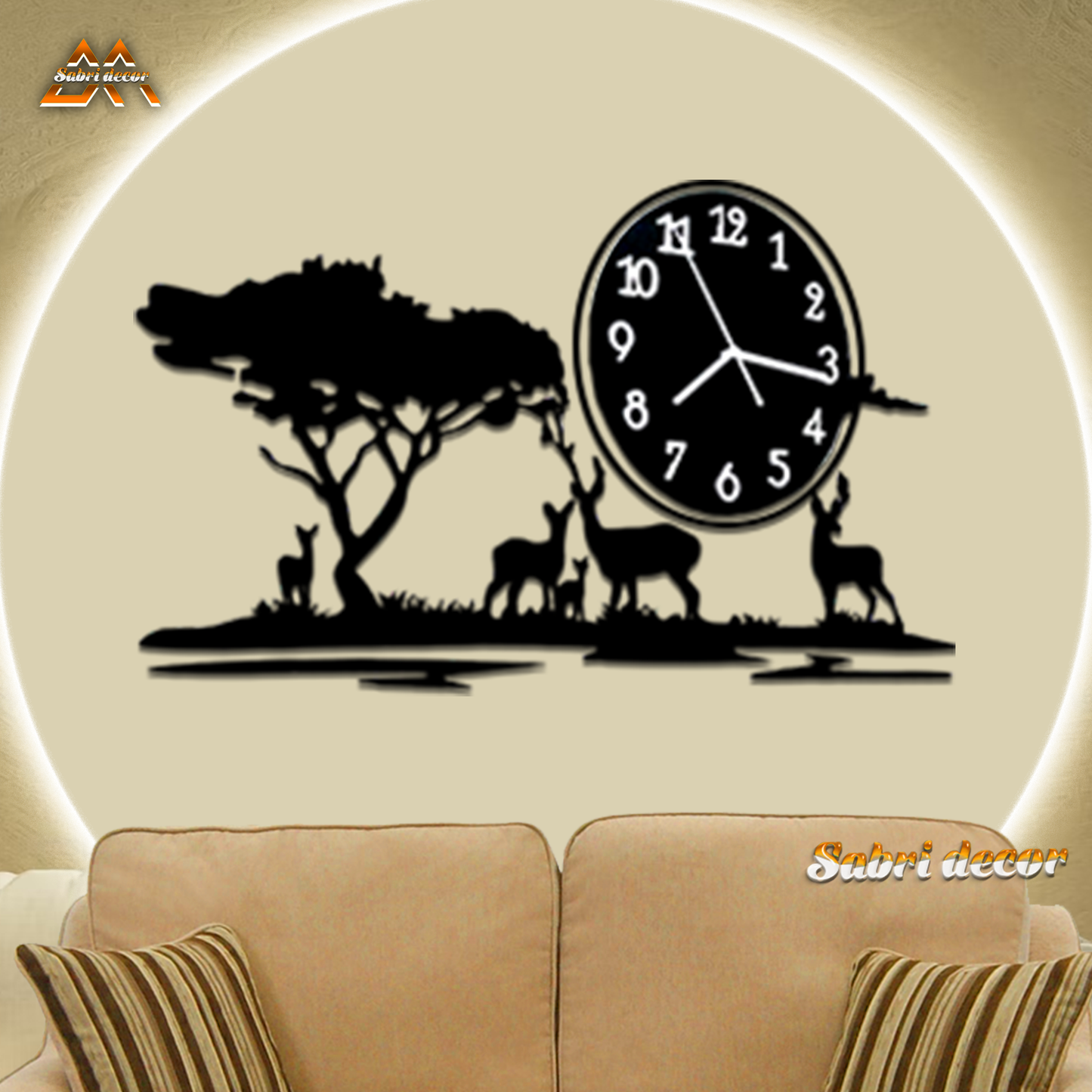 Decorative Deers Home Wall Clock - Wall Clocks